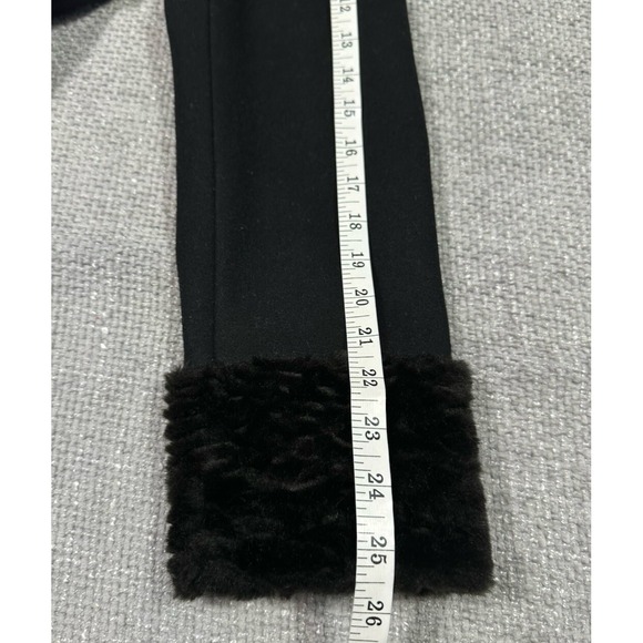 Vtg Kenneth Cole Coat Womens 10 Black Wool Blend Y2K 90s Faux Fur Penny Lane - Picture 11 of 12